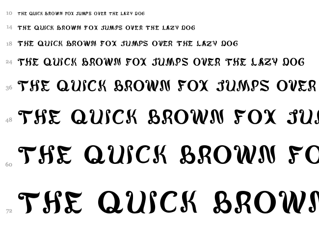 Army of me font waterfall
